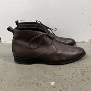 Cole Haan C38730 Brown Leather Lace Up Chukka Oxford Boots Mens Size 13